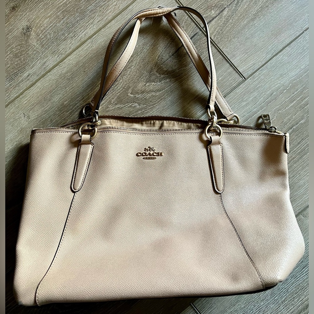 Leather Coach Tote Bag